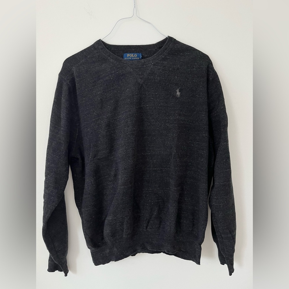 Polo dark grey salt and pepper sweater
